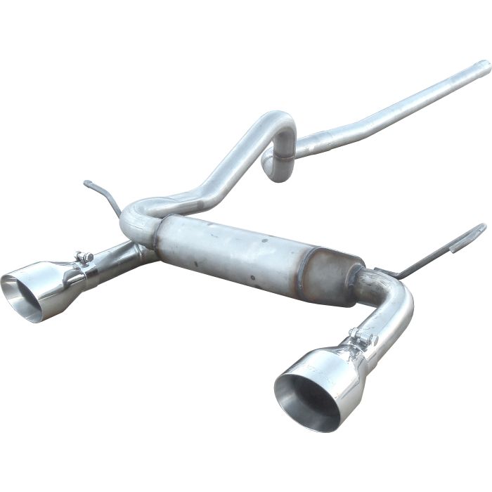 Pypes Performance Exhaust SJJ19S 4.5" Dual Cat-Back System with Polished Tips for 07-18 Jeep Wrangler Unlimited JK 4 Door