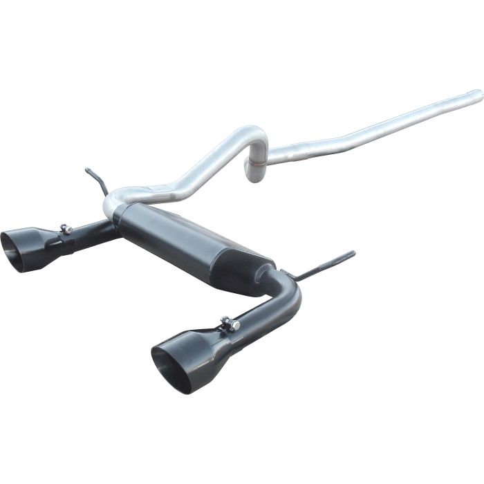 PYPES DUAL OUTLET 4.5IN TIPS JK 4DR BLK