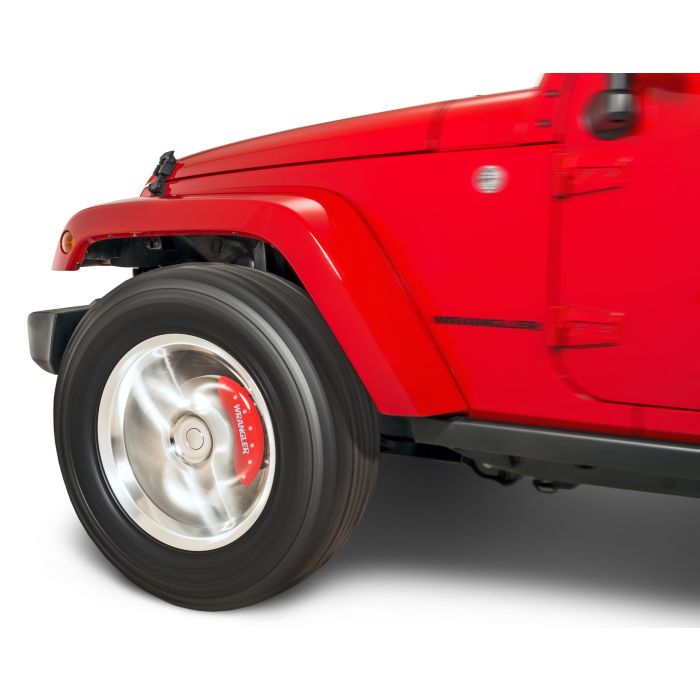 MGP Caliper Covers  Wrangler Logo Brake Caliper Covers for 07-18 Jeep Wrangler JK