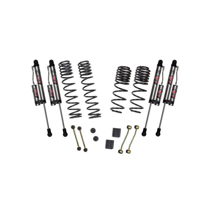Skyjacker  2.5 in. Suspension Lift System With Dual Rate Long Travel Coil Springs & ADX 2.0 Remote Reservoir Shocks for 18-23 Jeep Wrangler JL 2-Door