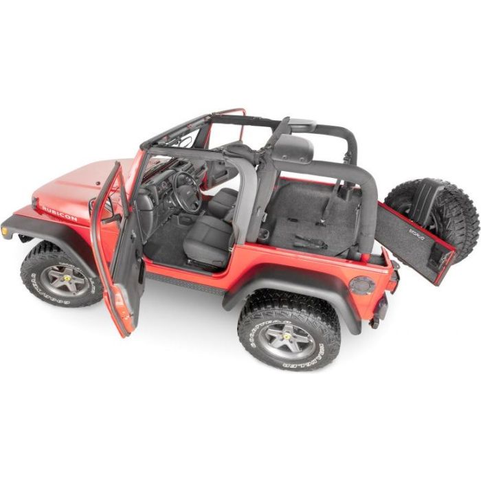 Bedrug  Premium Carpeted  Floor Covering Kit without Cutouts for 03-06 Jeep Wrangler TJ without Full Center Console