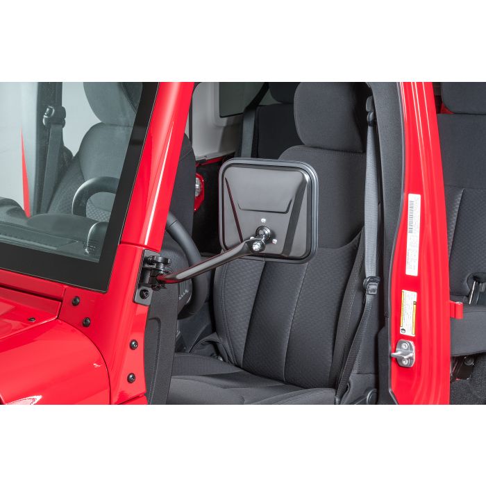 Quadratec  Quick Release Mirrors with Square Head for 97-18 Jeep Wrangler TJ, Unlimited, Wrangler & Wrangler Unlimited JK