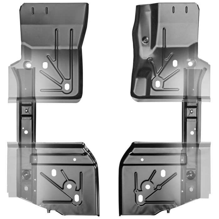 Key Parts  Original Replacement Stamped Steel 6pc Floor Section Kit for 97-06 Jeep Wrangler TJ