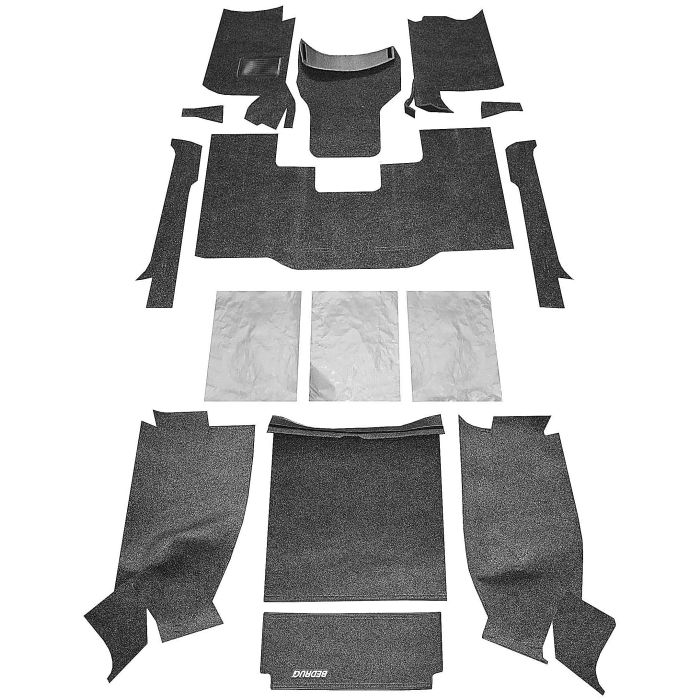 Bedrug  Premium Carpeted Floor Covering Kit with Cutouts for 80-86 Jeep CJ-7