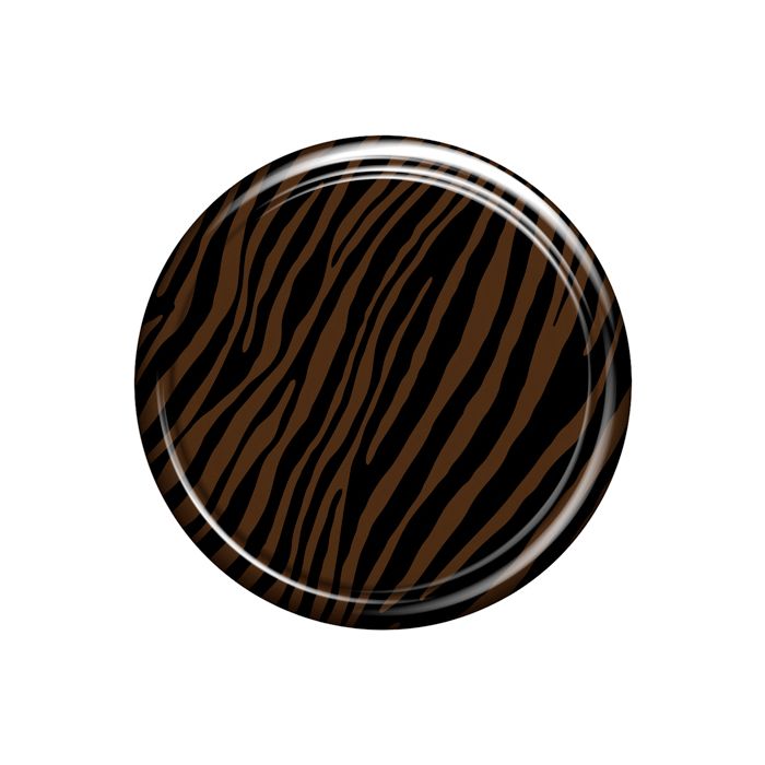 30IN RIGID ZEBRA TIRE COVER JK RUG BRWN