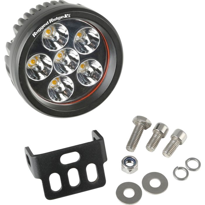Rugged Ridge 15209.01 3.5" Round LED 18w Light - Driving Pattern 