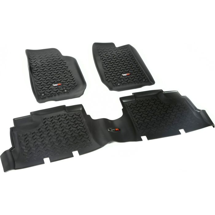 Rugged Ridge  Front & Rear Floor Liner Kit for 07-18 Jeep Wrangler JK Unlimited 4-Door