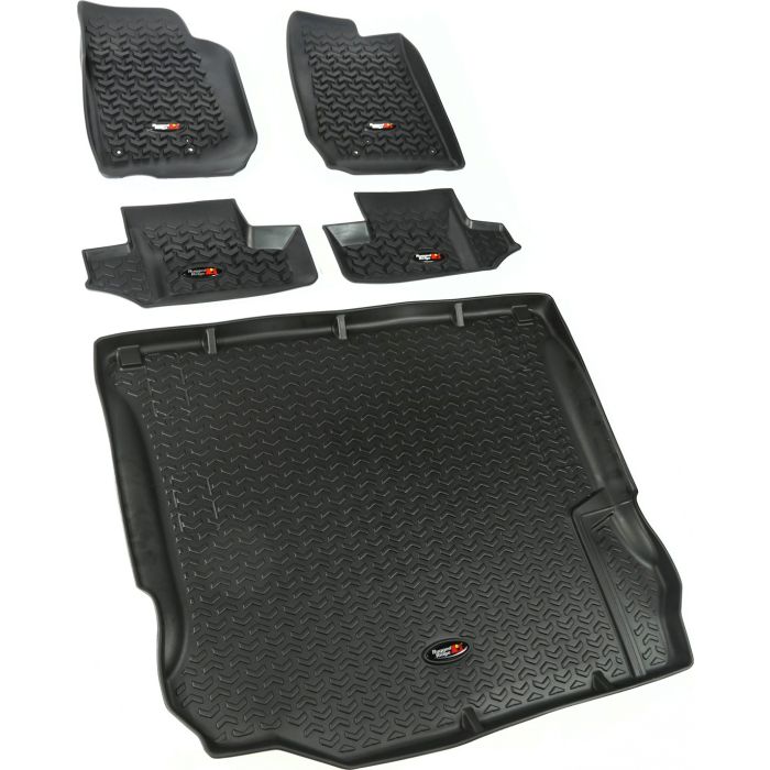 Rugged Ridge  5 Piece Floor Liner Kit for 11-18 Jeep Wrangler JK 2-Door