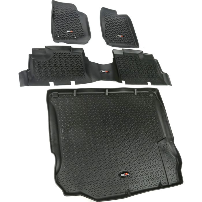 Rugged Ridge  4 Piece Floor Liner Kit for 11-18 Jeep Wrangler JK Unlimited 4-Door