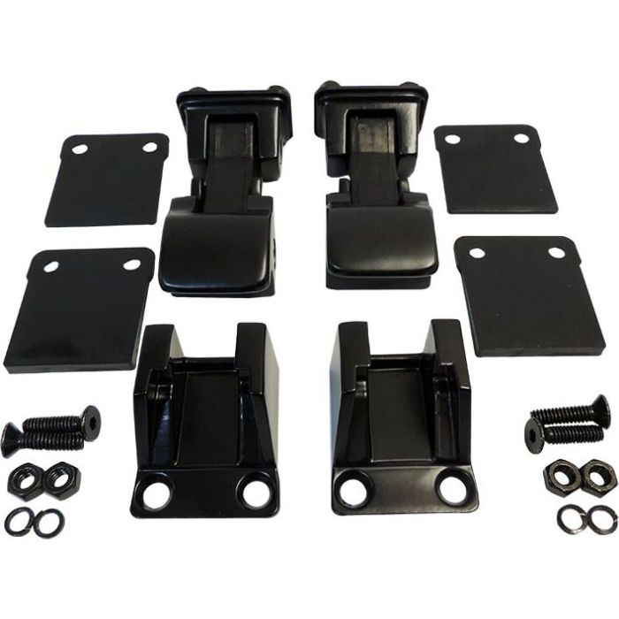 TJ STYLE SS HOOD CATCH KIT BLACK YJ CJ
