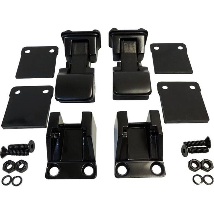 TJ STYLE SS HOOD CATCH KIT BLACK YJ CJ