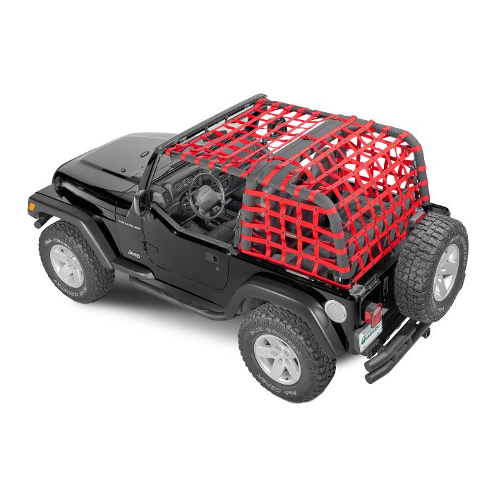 Dirtydog 4X4  Rear Netting for 97-06 Jeep Wrangler TJ