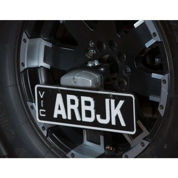 ARB 5750310 Spare Tire Mount License Plate Bracket for 07-18 Jeep Wrangler JK with ARB Rear Tire Carrier