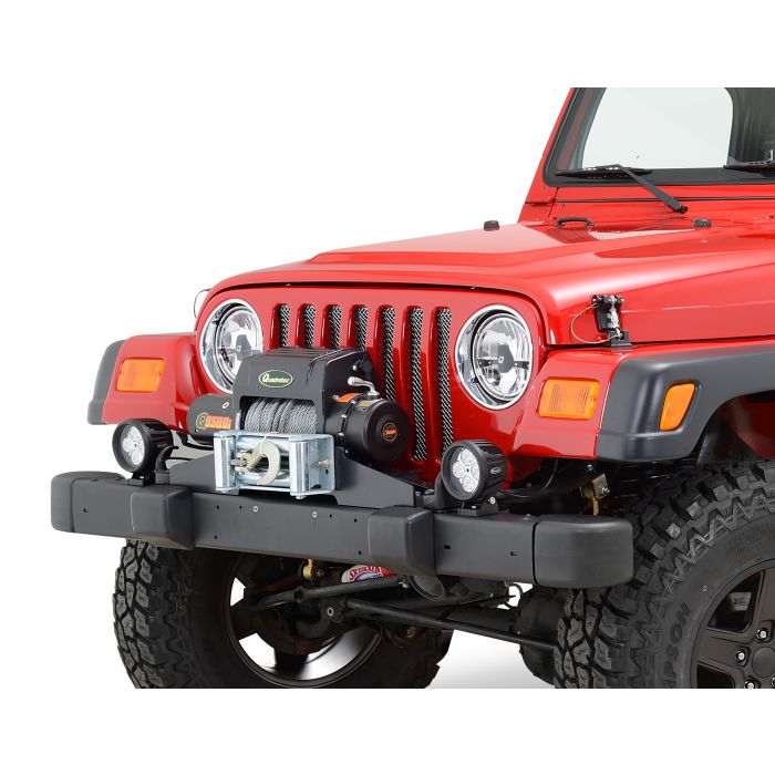 Quadratec  Premium Raised Winch Mounting Plate for 87-06 Jeep Wrangler YJ, TJ & TJ Unlimited