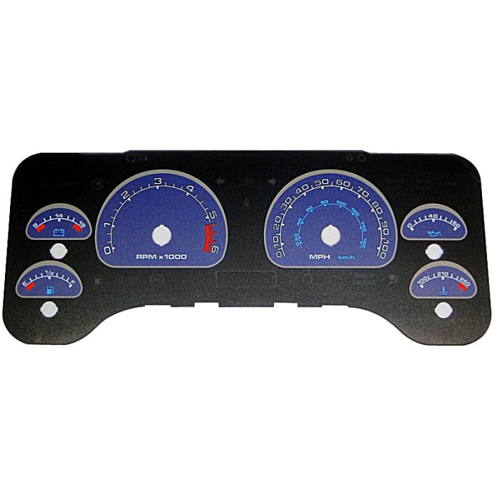 USP DAYTONA GAUGE FL BLUE  01-06 TJ