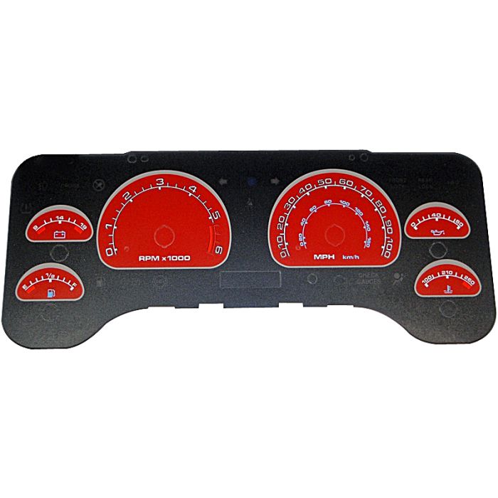 USP DAYTONA GAUGE FT RED   01-06 TJ