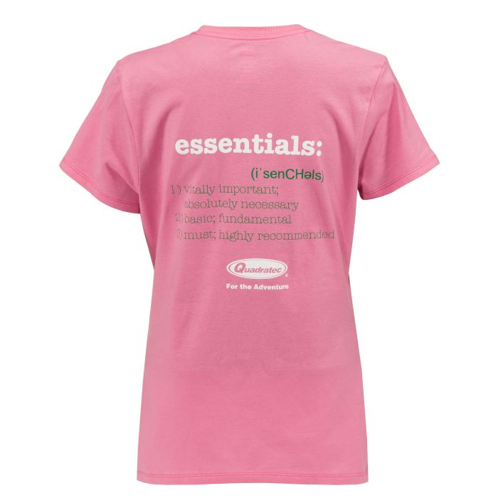 Quadratec  Essential Logo Women's Logo T-Shirt in Pink 