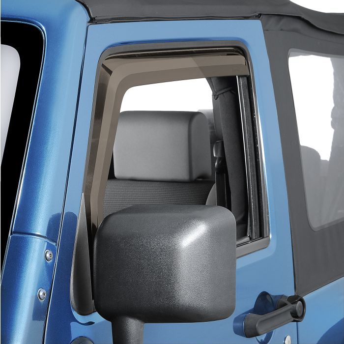 Quadratec  2pc Window Visors for 07-18 Jeep Wrangler JK