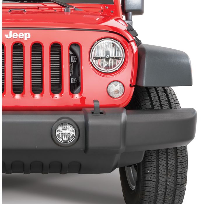 Quadratec  LED Fog Lights Kit for 07-22 Jeep Wrangler JK & 18-22 Wrangler JL Sahara or Rubicon with Plastic Bumper