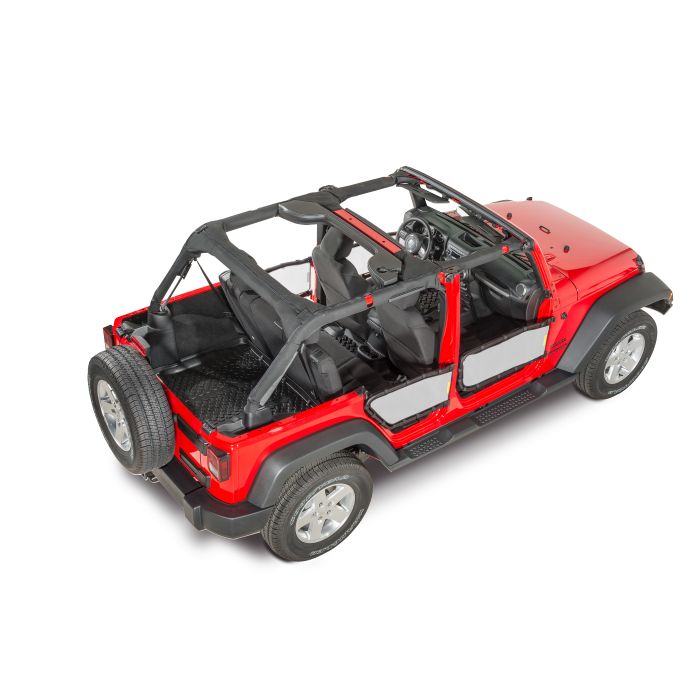 DIRTYDOG 4X4 OLY TUBE DR SCREEN JKU WHT