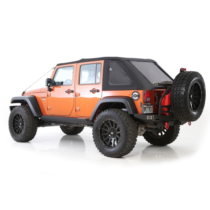 Smittybilt 9073235 Bowless Combo Soft Top  for 07-18 Jeep Wrangler JK 2 Door