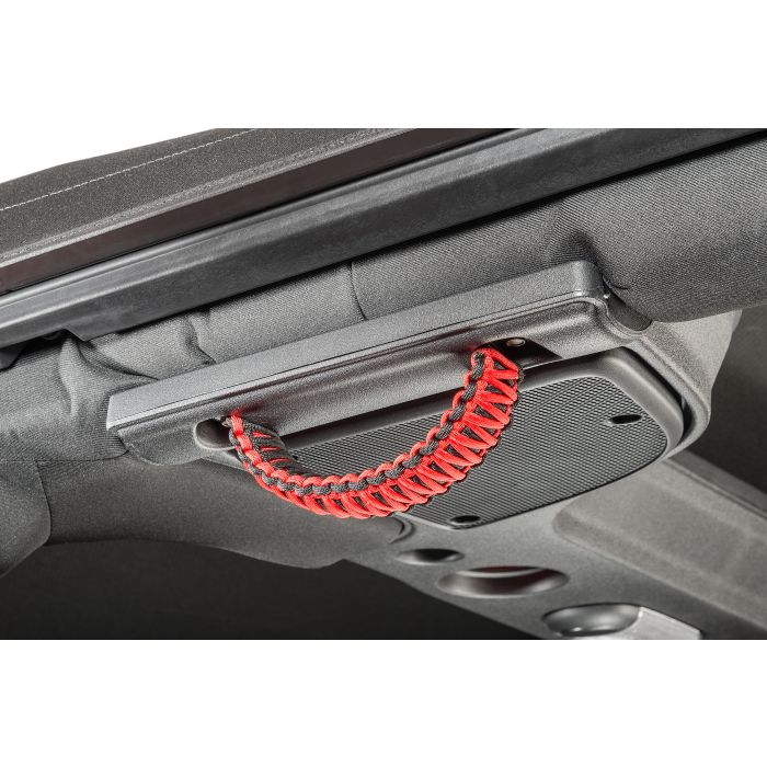 Bartact  Paracord Rear Roll Bar Grab Handles for 07-18 Jeep Wrangler Unlimited JK 4 Door