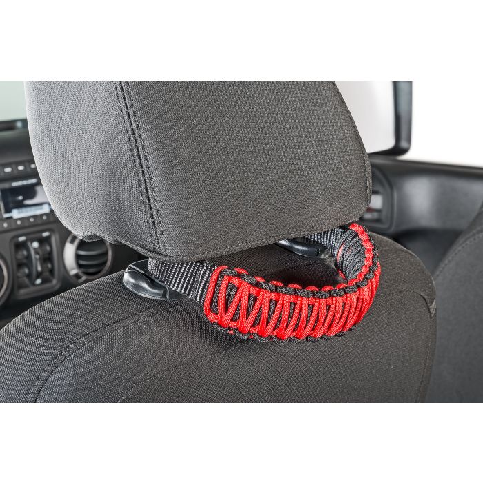 Bartact  Bartact Paracord Rear Head Rest Grab Handles for 07-20 Jeep Wrangler JK, JL & Gladiator JT