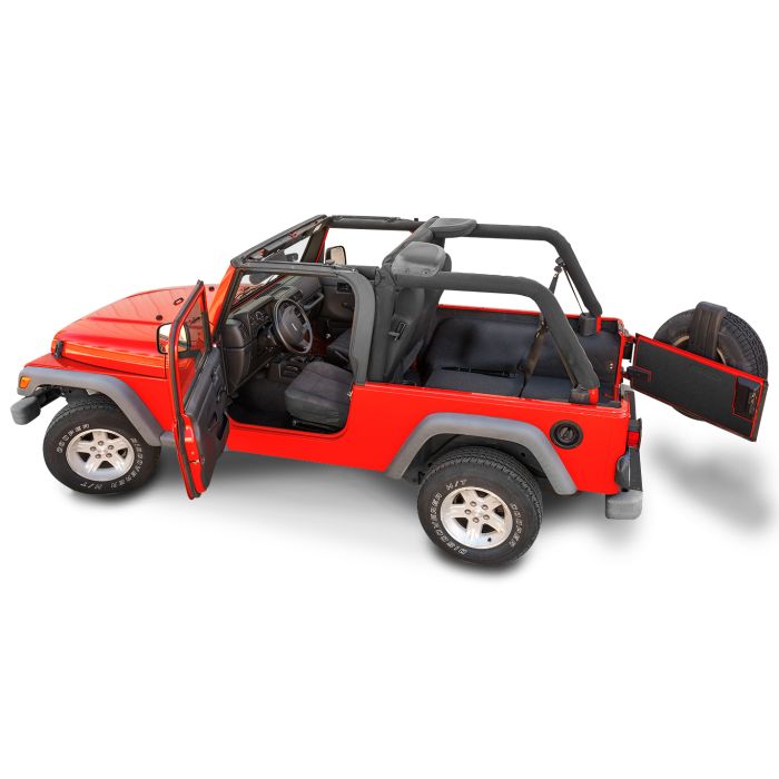 Bedrug  BedTred Premium Molded Floor Covering Kit with Cutouts without Full Center Console for 04-06 Jeep Wrangler Unlimited LJ