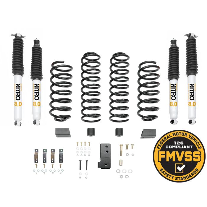 QUAD 2.5IN SUSPENSION 2DR JK W/NITRO    16400 0143