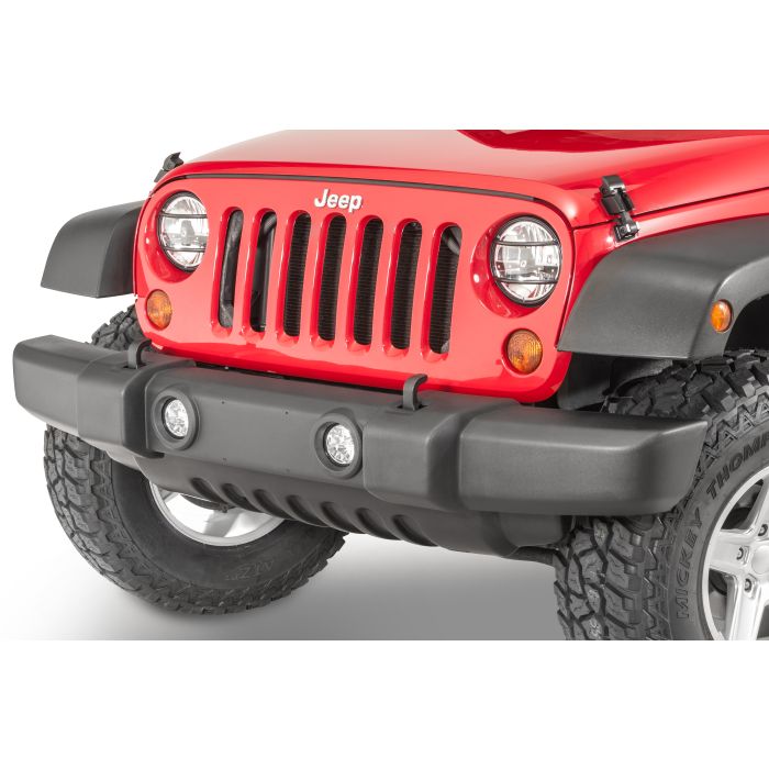 Kentrol  Stainless Steel Euro Headlight Guards for 07-18 Jeep Wrangler JK