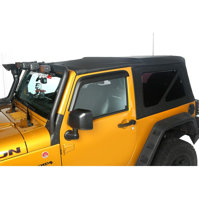 Rugged Ridge 13737.01 Sailcloth Soft Top in Black Diamond for 10-18 Jeep Wrangler JK 2 Door