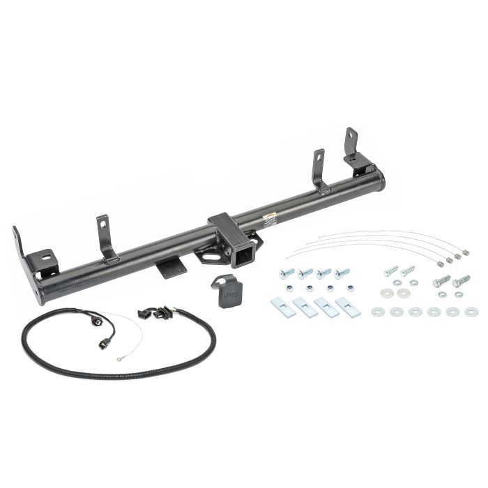 Quadratec  Premium 2" Receiver Hitch with Wiring Kit & Jeep Logo Plug for 97-06 Jeep Wrangler TJ & Unlimited
