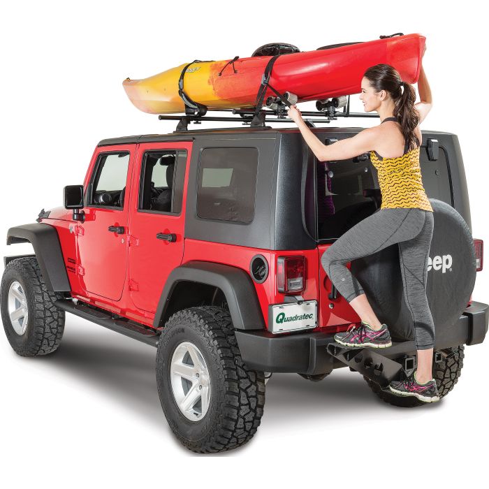 VersaHitch  2" Receiver Hitch with Wiring Kit, Jeep Logo Plug & Step for 07-18 Jeep Wrangler JK
