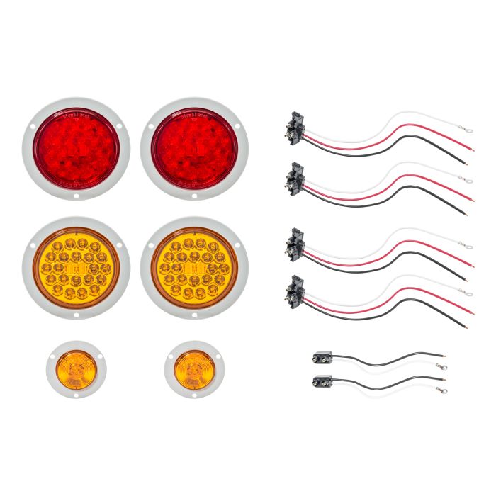 TRUCK LITE LED KIT R/A/A 84-96 XJ JCR TAILS  (KIT)
