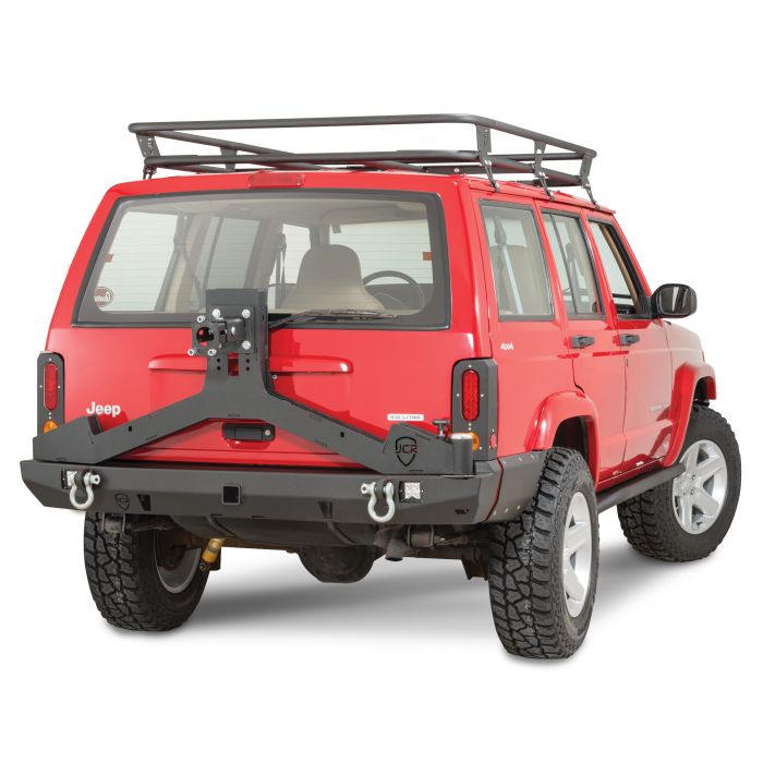 JCR ADVENTURE TIRE CARRIER BLACK XJ
