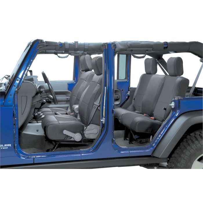Smittybilt  Front Neoprene Seat Covers with FREE Rear for 13-18 Jeep Wrangler Unlimited JK 4 Door