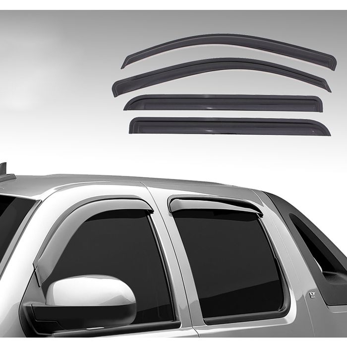 Black Horse Off Road 140340 Rain Guards in Smoke for 18-23 Jeep Wrangler JL & Gladiator JT