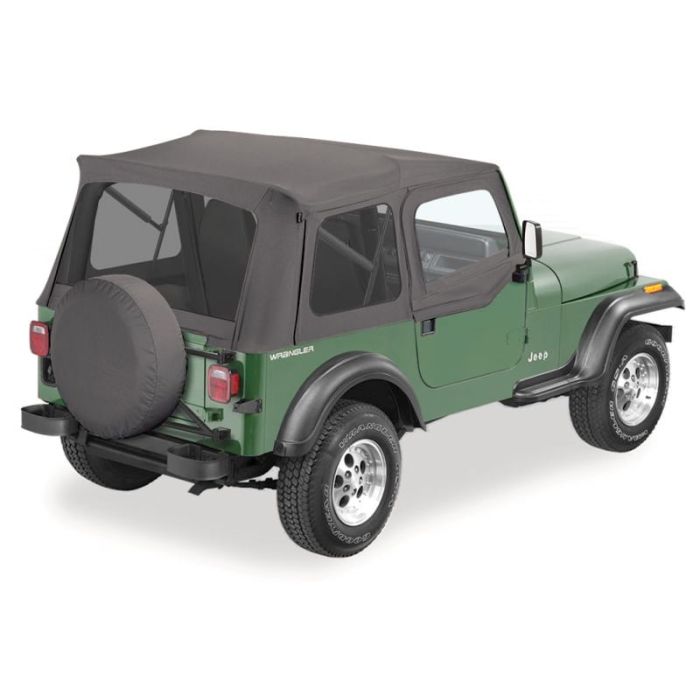 SUPERTOP W/UPPER DOORS YJ BLACK DENIM   54600-15