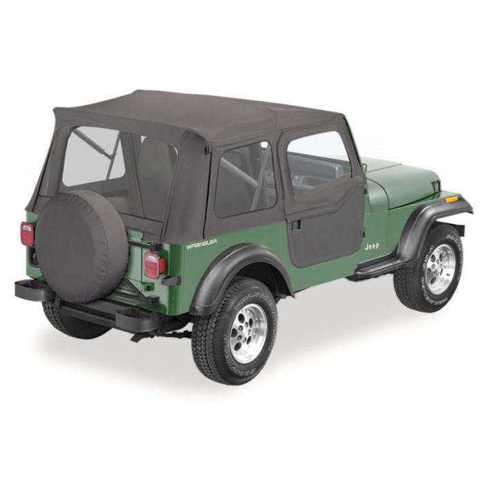Bestop  Supertop Soft Top with 2-Piece Doors for 80-95 Jeep CJ7 & Wrangler YJ