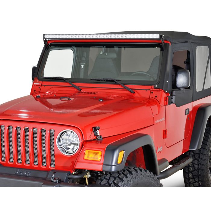 Quadratec  Hi Performance 51" LED Combo Light Bar with Wiring Harness & Windshield Mount Brackets for 97-06 Jeep Wrangler TJ & Unlimited