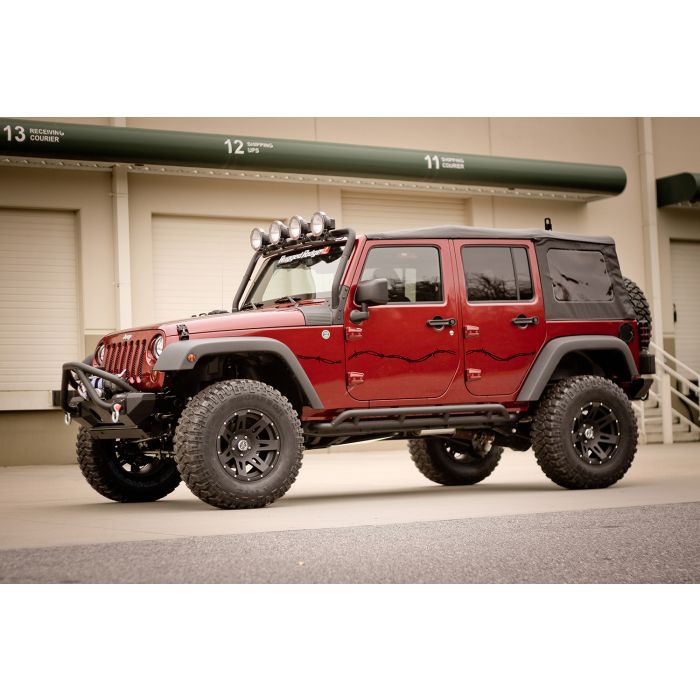 Rugged Ridge 12300.32 Barbed Wire Side Decals for 07-18 Jeep Wrangler Unlimited JK 4 Door