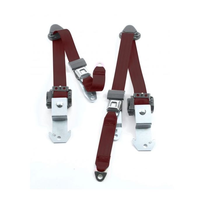 3 POINT BELTS 84-96 2DR XJ MAROON    849
