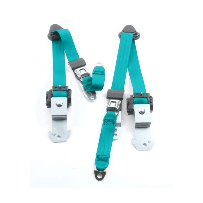 3 POINT BELTS 84-96 2DR XJ TURQUOISE 849