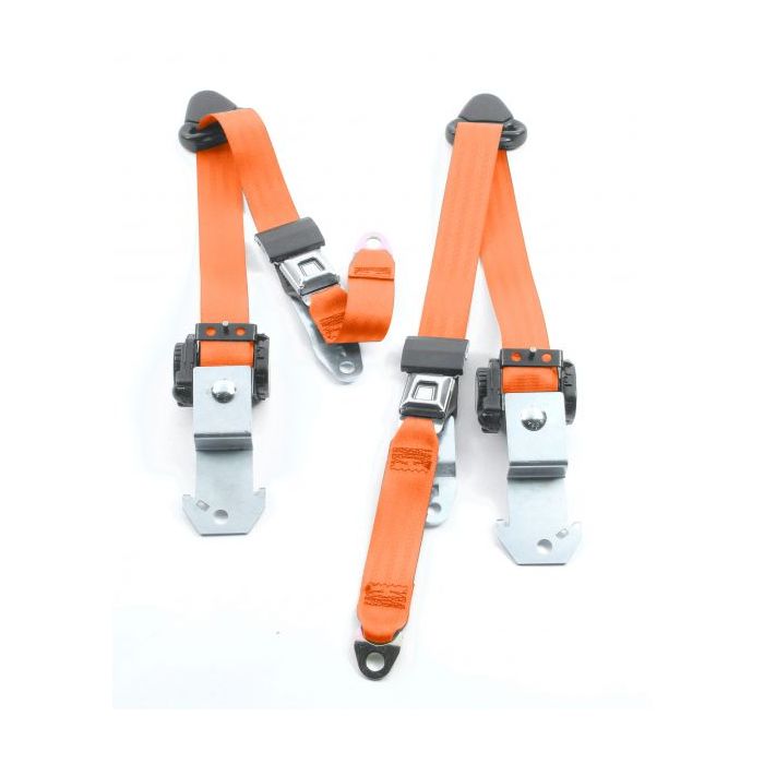 3 POINT BELTS 84-96 2DR XJ ORANGE    849
