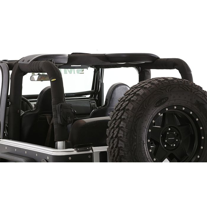 Smittybilt 5665101 Roll Bar Padding Cover Kit with Molle Pouch Attachments for 97-02 Jeep Wrangler TJ