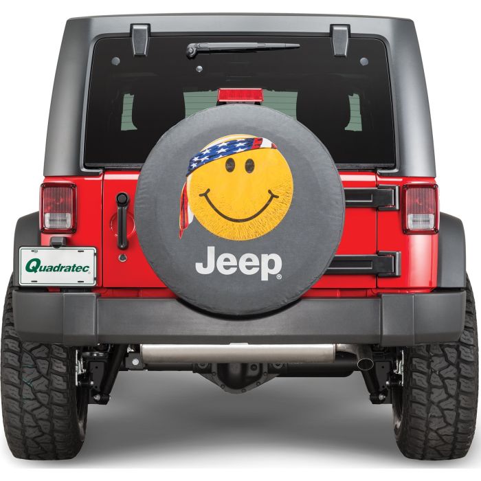 82212306 - TIRE COVER SMILEY BANDANA JEEP LOGO BLK
