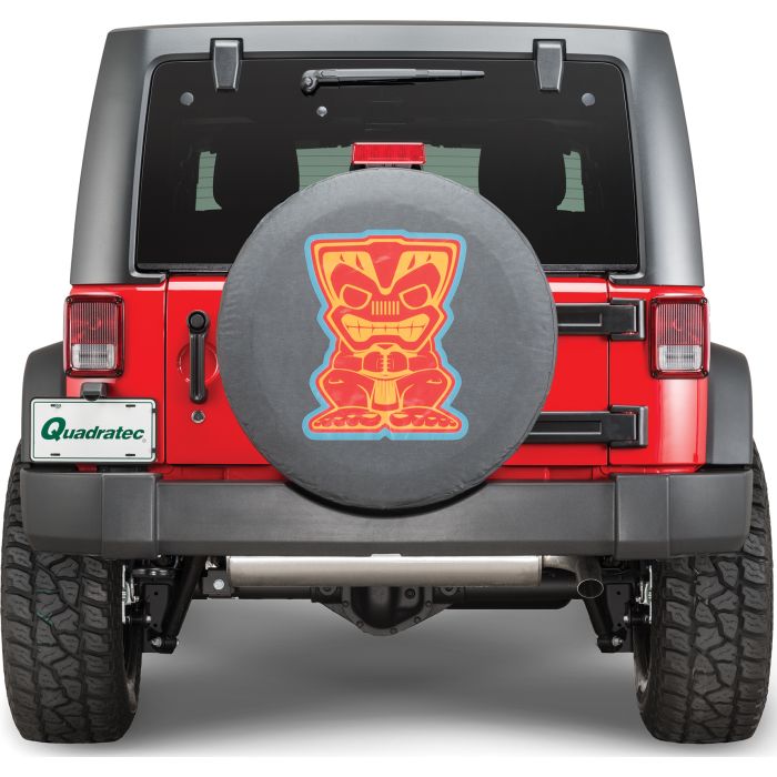 82212318 - TIRE COVER TIKI MAN LOGO BLACK DENIM