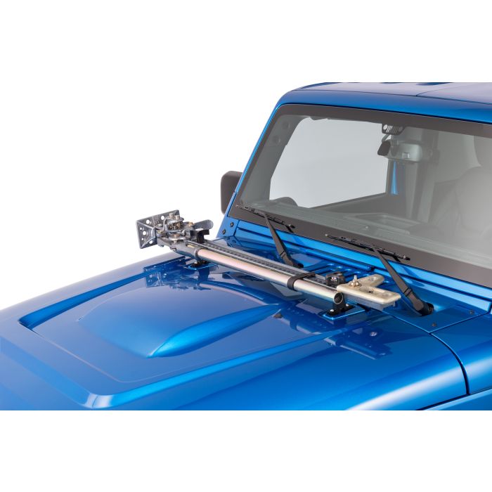 Hi-Lift  Jack X-Treme Jack 48" in Silver with Jack Hood Mount & Hood Mount Lock for 07-18 Jeep Wrangler JK