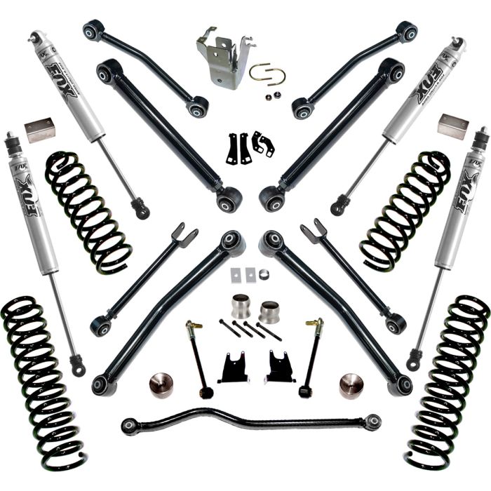 Superlift K997F 4" Lift Kit with Fox Shocks & Reflex Control Arms for 07-18 Jeep Wrangler Unlimited JK 4 Door