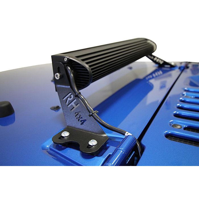 ROCKHARD 4X4 HOOD MONT LIGHT BRACKET JK
